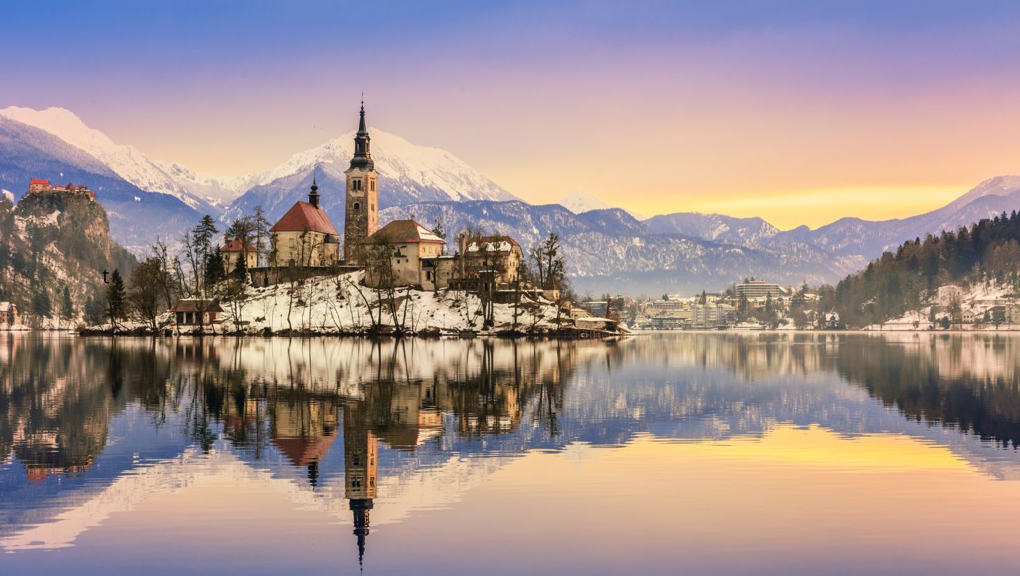 Słowenia zimą – Alpy Julijskie, jezioro Bled i termalne kąpiele