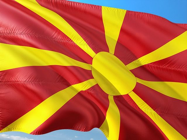 flaga macedonii północnej